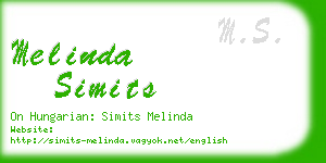 melinda simits business card